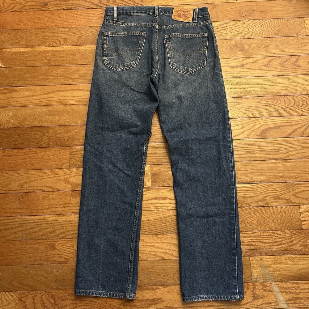 Vintage 2002 Levi’s 505 Blue 505-0217 Y2K Straight Fit Jeans 34x36 (33x32)